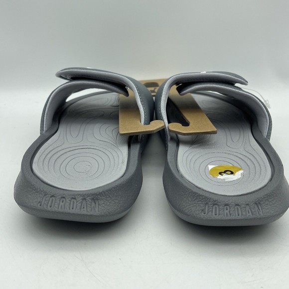 Nike Air Jordan Hydro 6 Slide Sandals 881473-004 Cool Grey White Wolf Grey Sz 8 - Picture 3 of 5
